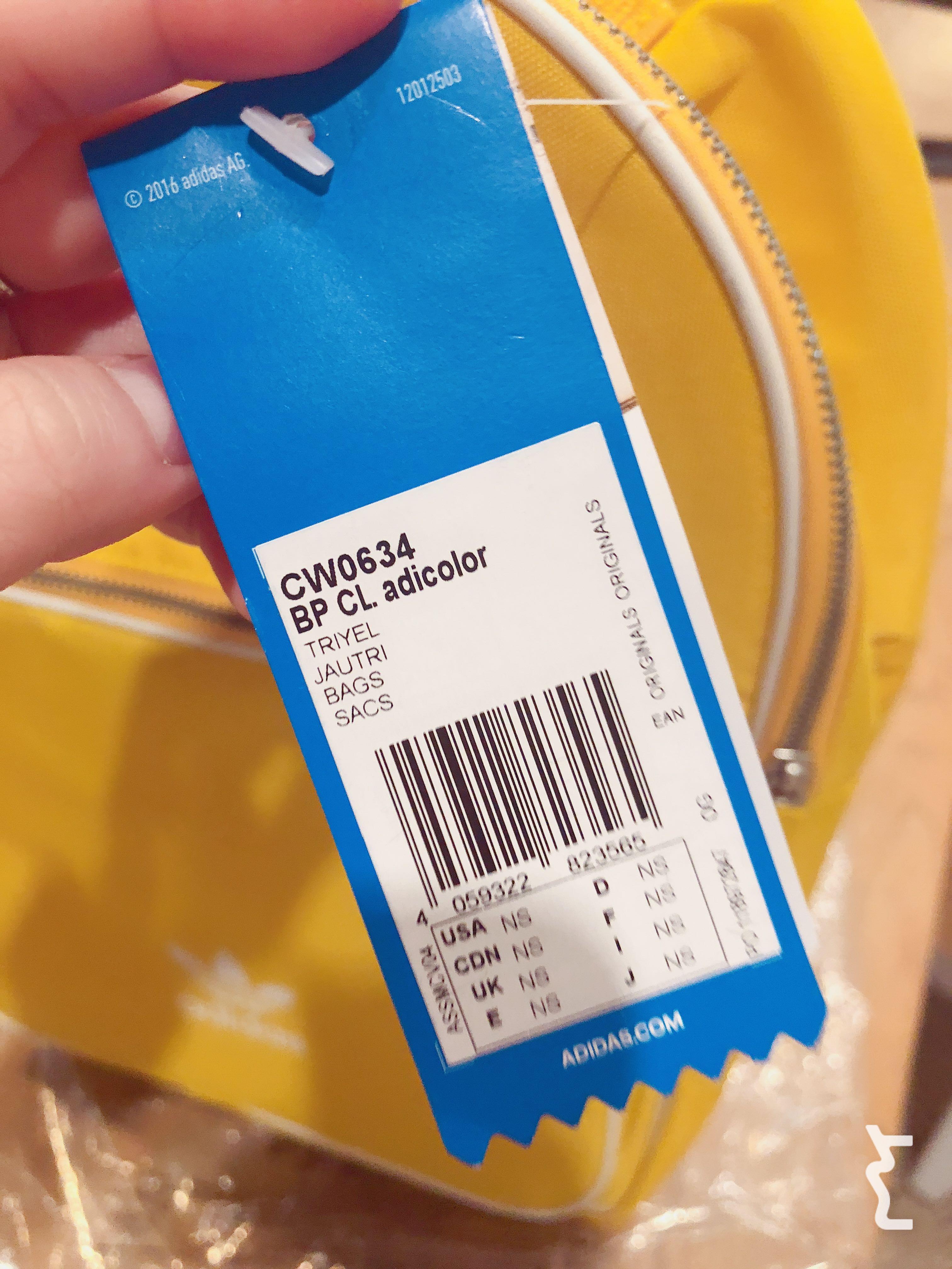 Adidas originals adicolor backpack in yellow cw0634 top