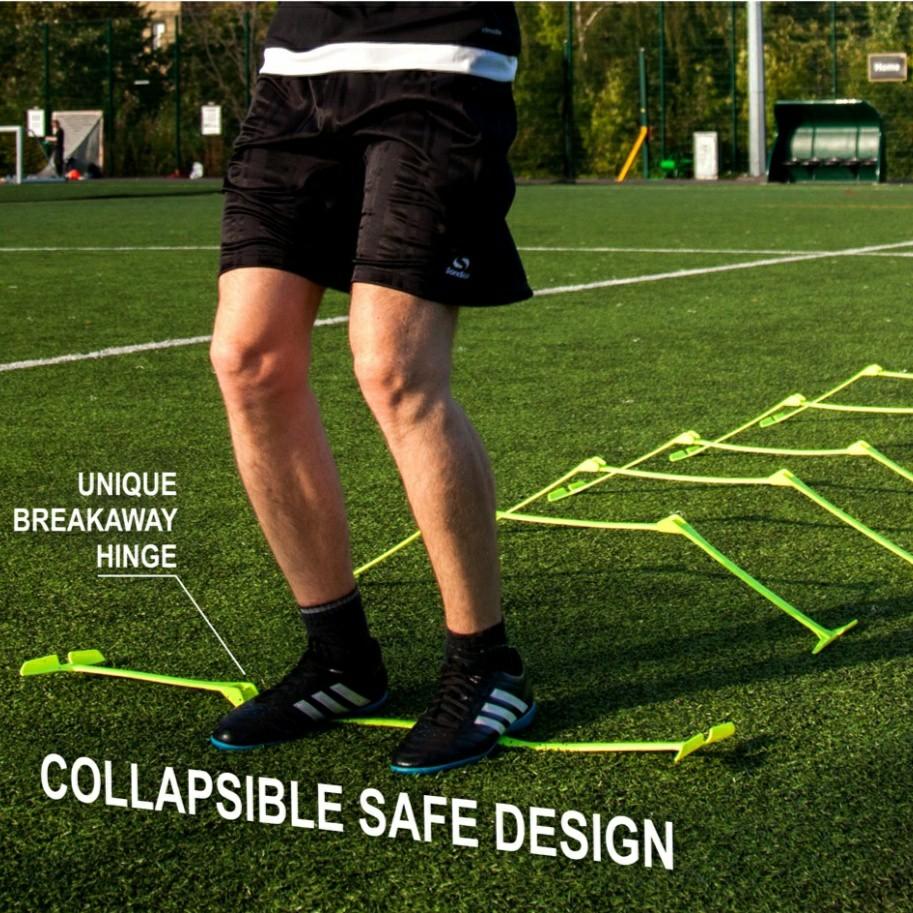 Adjustable Height Foldable Speed Hurdles Set of a 5 Three Height