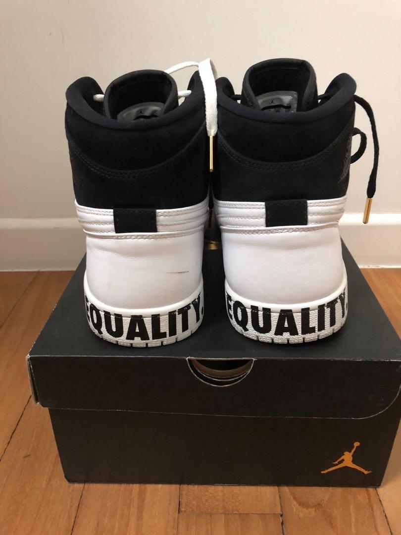Jordan 1 equality on feet top