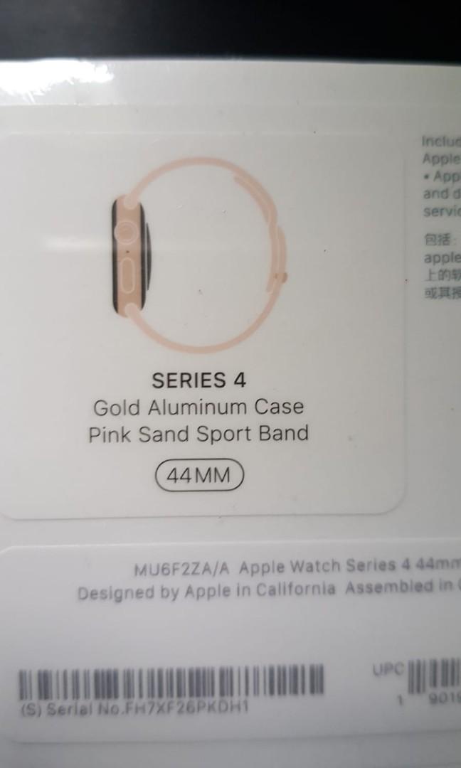 Apple watch series 4 gps hot sale 44mm gold aluminium