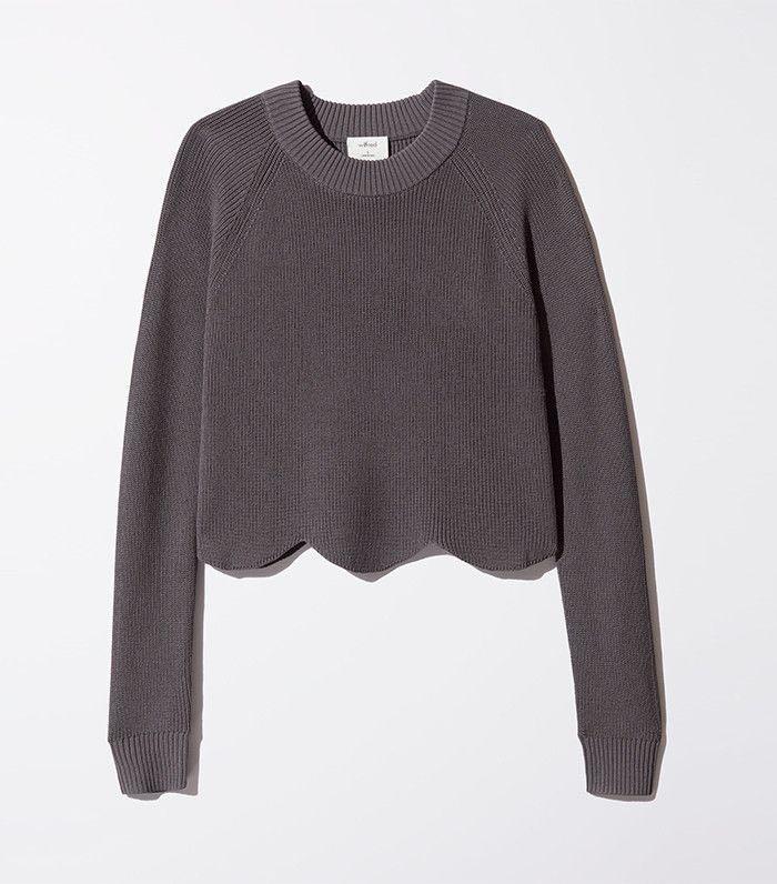 Aritzia scalloped sweater cheap