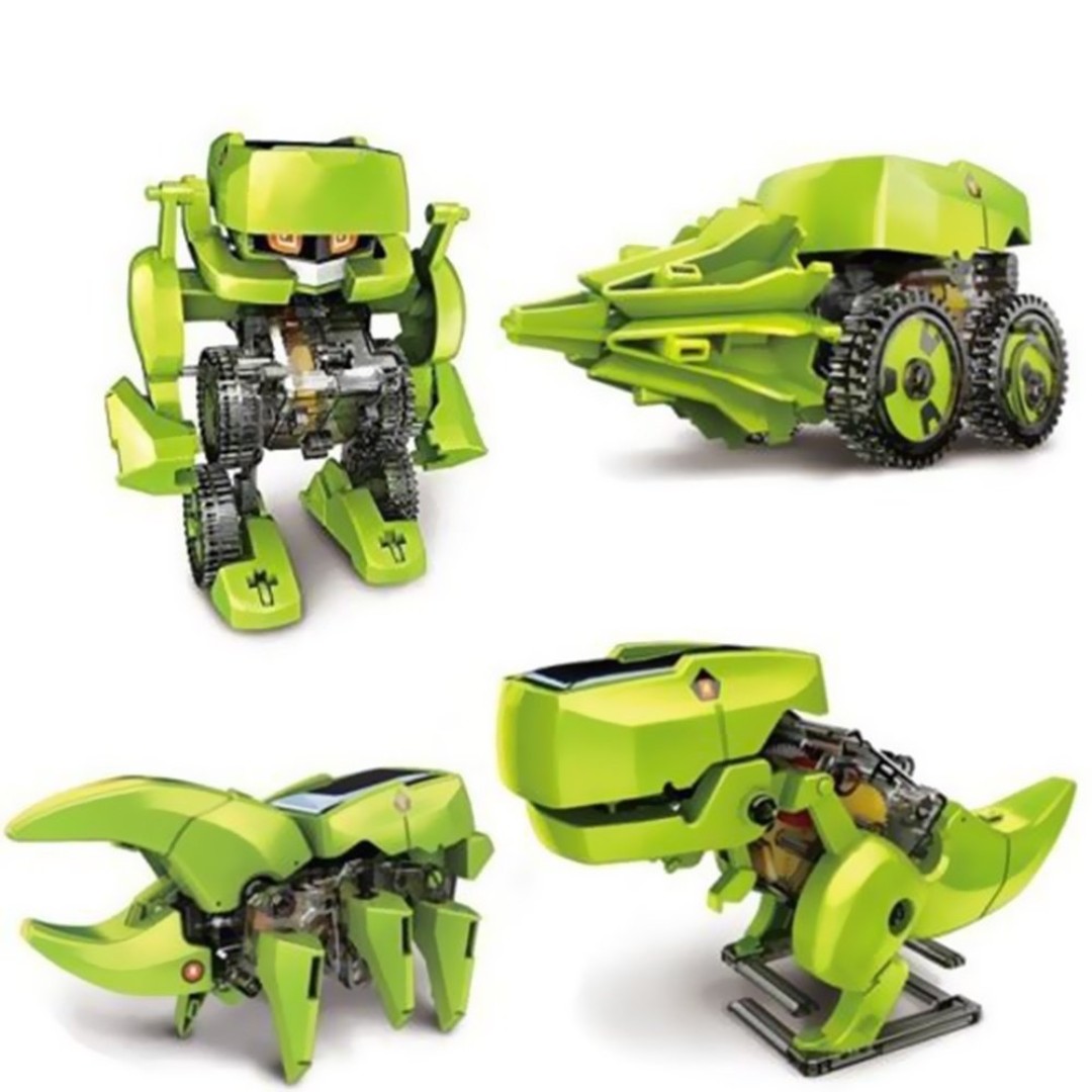 Buy 4 in 1 DIY Solar Powered Driven Dinosaur Robot Toys for Kids