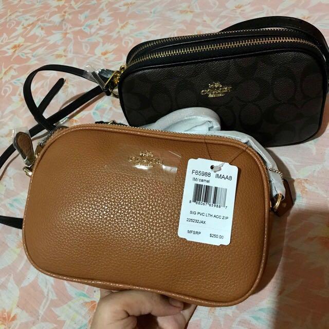 Authentic Coach Signature Sling Bag, Women's Fashion, Bags & Wallets,  Cross-body Bags on Carousell