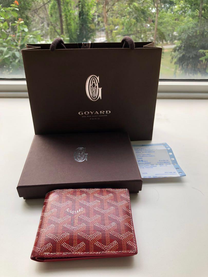 Authentic Goyard Men Classic Wallet (Special Edition colour - Red), Men's  Fashion, Watches & Accessories, Wallets & Card Holders on Carousell