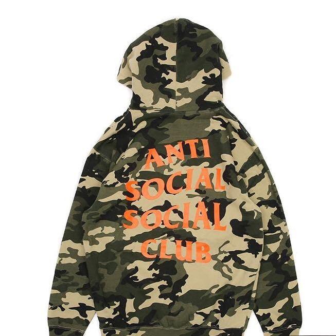 camo orange hoodie