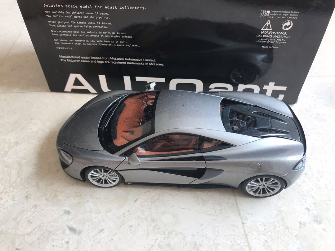 Autoart 1 18 Mclaren 570s Mclaren 570s Made By Autoart In 1 18 Scale Blade Silver Exterior With Brown Interior Brand New No Defects And In Perfect Condition Vintage Collectibles Vintage Collectibles On Carousell