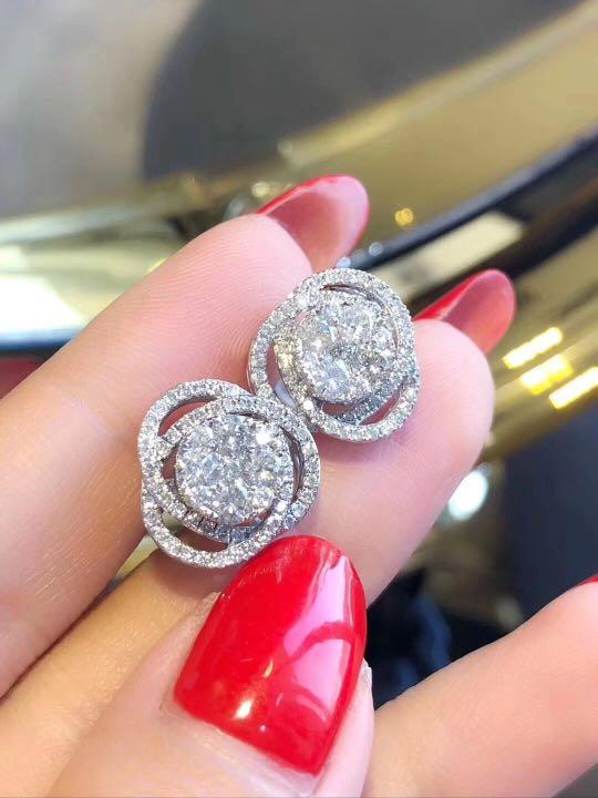 Bn 18k 1 5 Carat Diamond Earring Luxury Accessories Others On