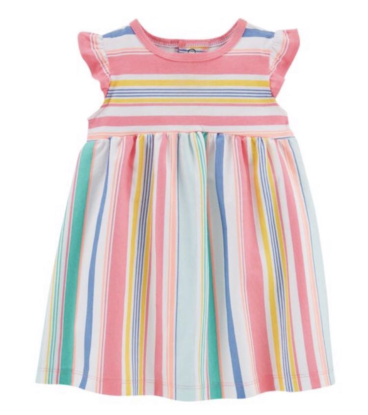 rainbow jersey dress