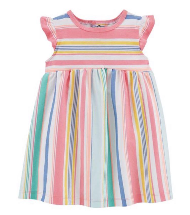 rainbow jersey dress