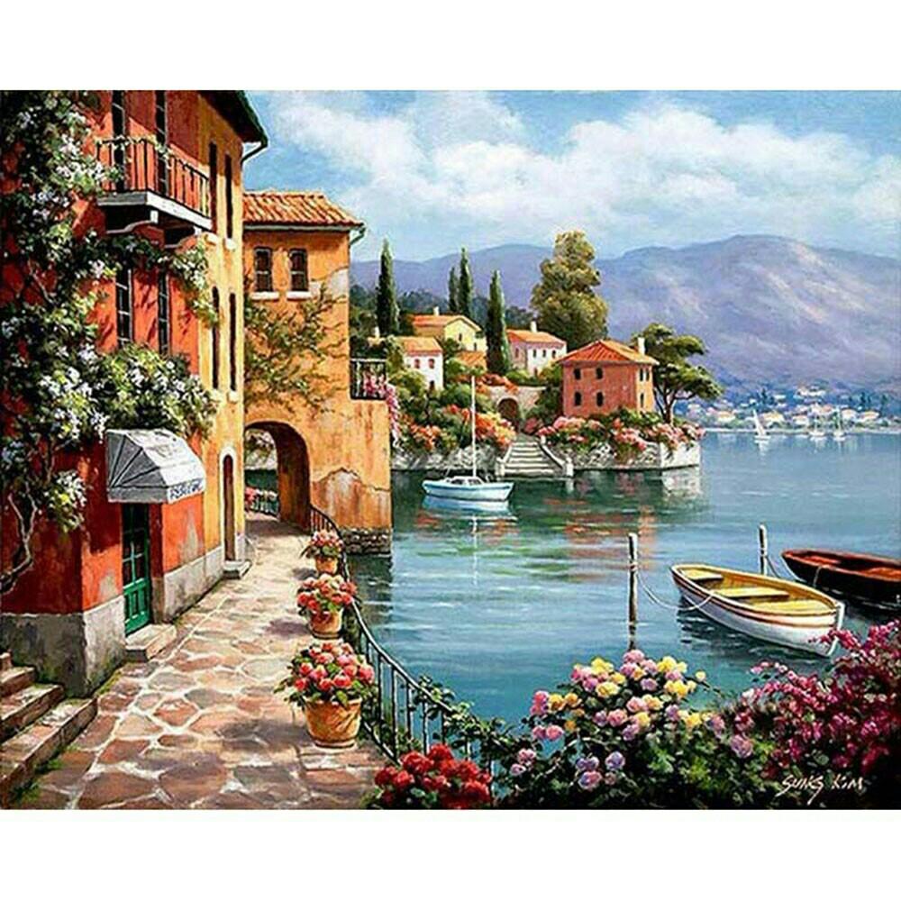Diy Resort Sea Scape Paint By Numbers Design Craft Artwork On Carousell