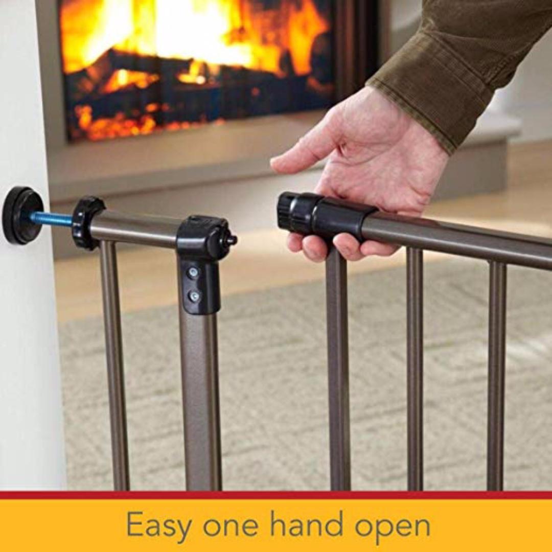 Easy One Hand Open And Close Child Security Gate Babies Kids Cots Cribs On Carousell