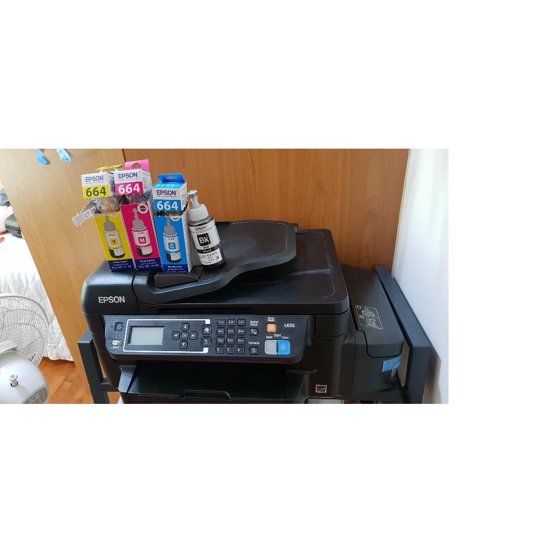 EPSON L655 printer (support DOUBLESided printing), scanner, copier