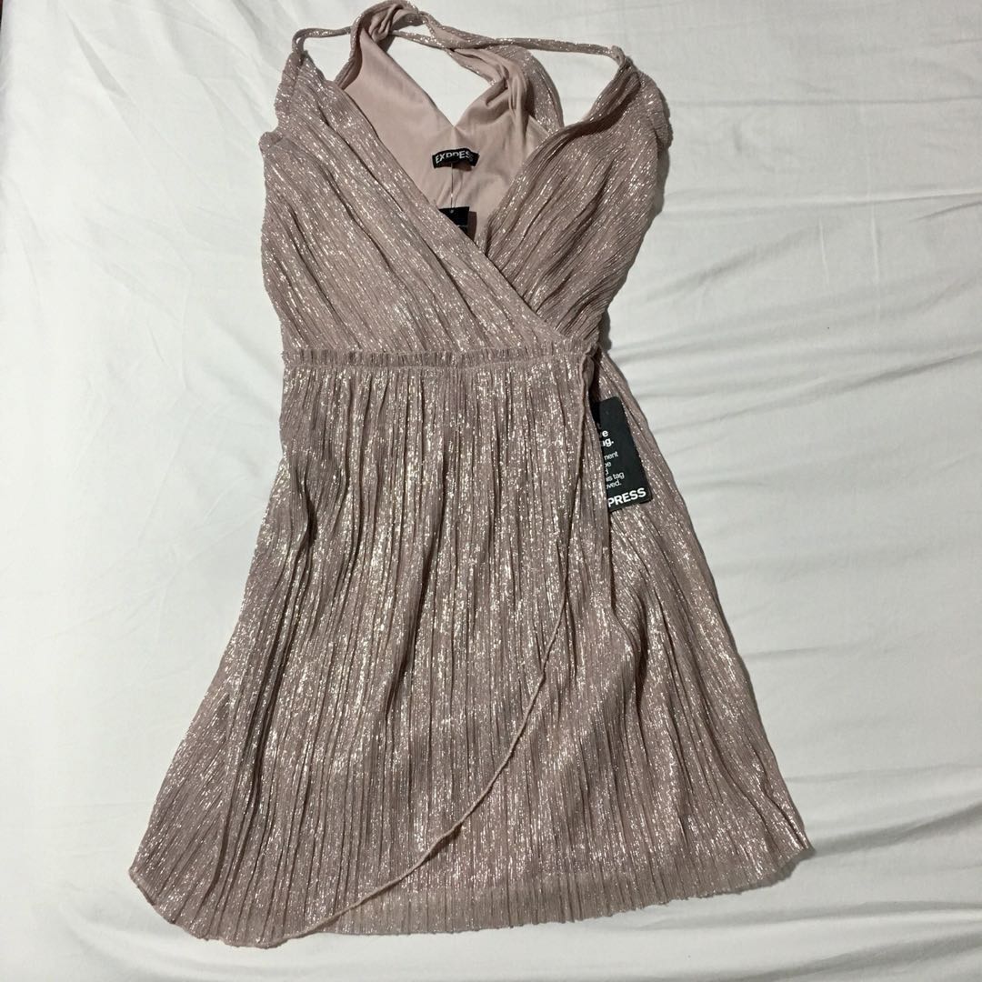 express rose gold dress