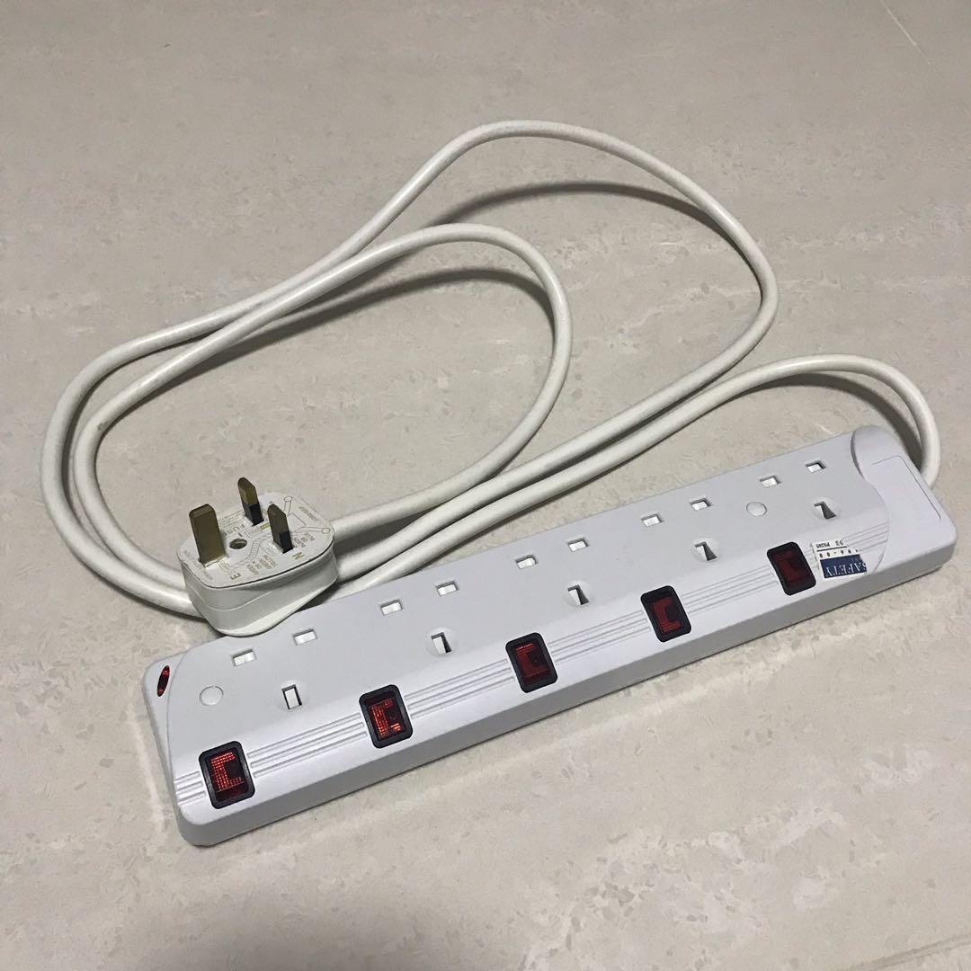 Extension Cord, TV & Home Appliances, Electrical, Adaptors & Sockets on