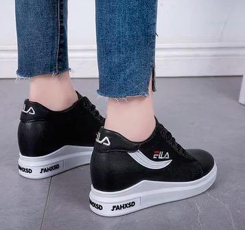 fila platform shoes black
