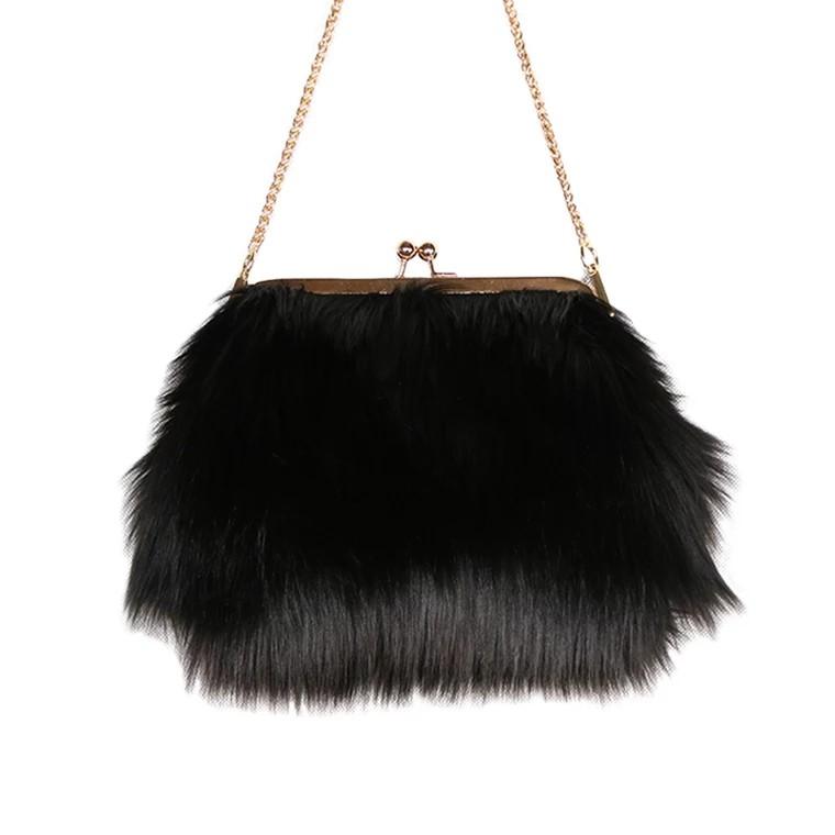 fur sling bag