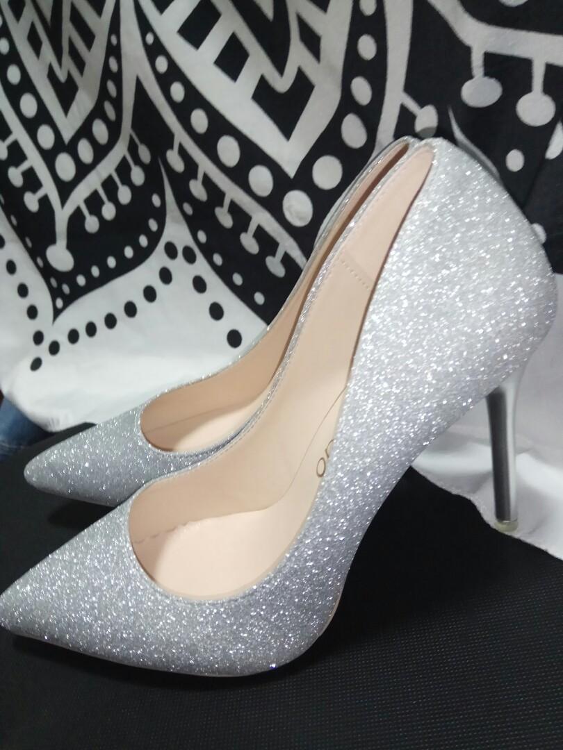 Size EUR36 - Chunky Heels / Bridal Heel / Wedding Shoe / Prom Shoe / Glitter  Heel, Women's Fashion, Footwear, Heels on Carousell