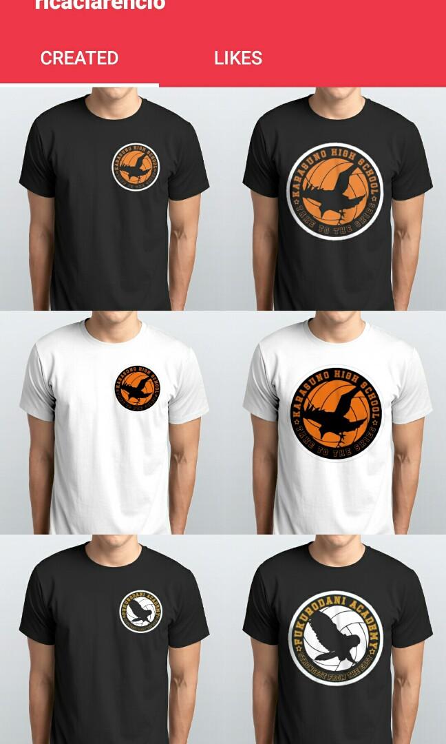 Haikyuu Anime Merchandise Shirts Online Shop Preorder Preorder Men S Fashion On Carousell