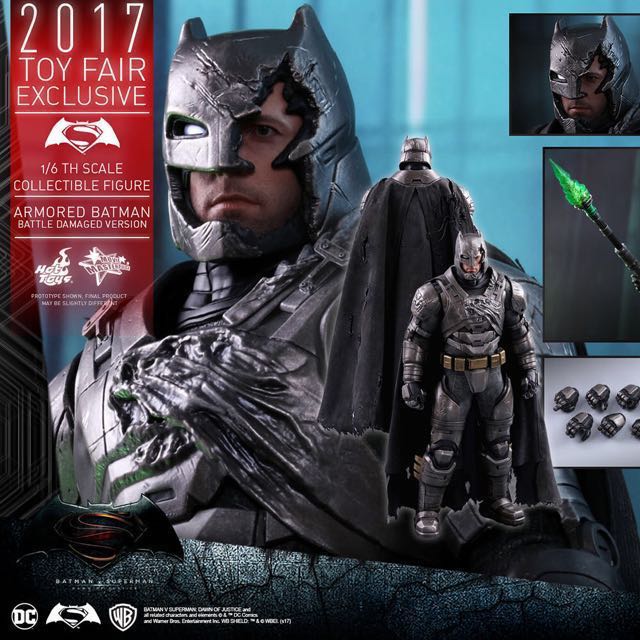 Hot Toys Armored Batman Battle Damaged Exclusive 2017 Batman Vs Superman Toys Games Bricks Figurines On Carousell
