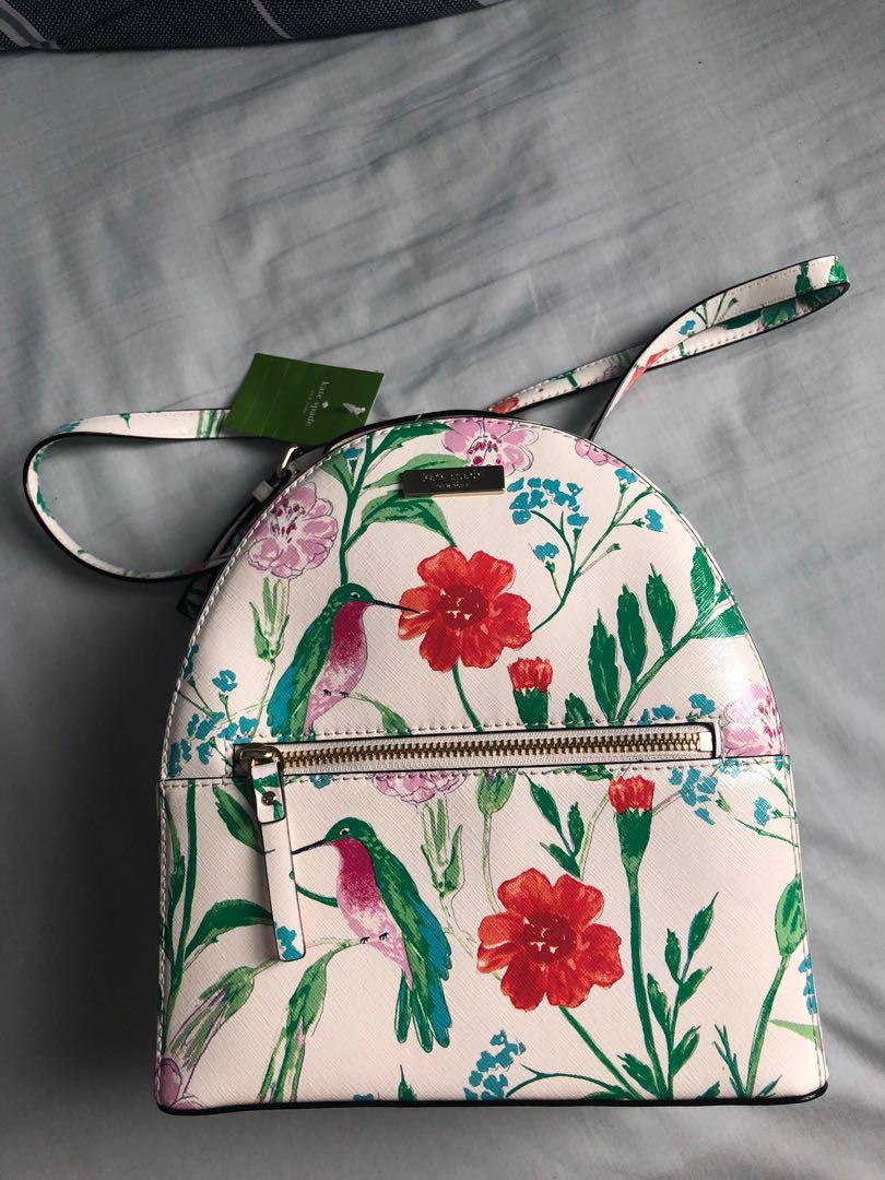 Kate Spade Floral Backpack Women s Fashion Bags Wallets on Carousell