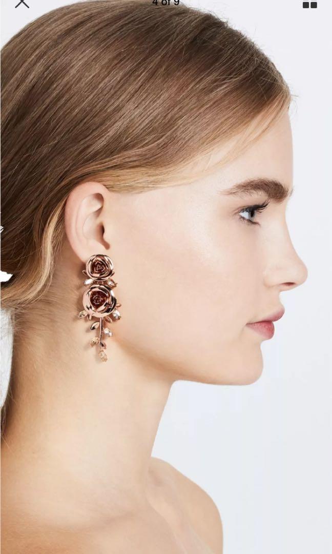 Kate Spade rose garden garland earrings (New), Women's Fashion, Jewelry &  Organisers, Earrings on Carousell
