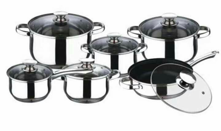 👋Kitchen ware set 12pcs pot (Category: Other Kitchen Appliances) located in Caloocan City. Submitted by mms_bestshop (Listing ID 197979915, Image 2). Description: 👋Kitchen ware set 12pcs pot 👋Good Quality 👋Es.
