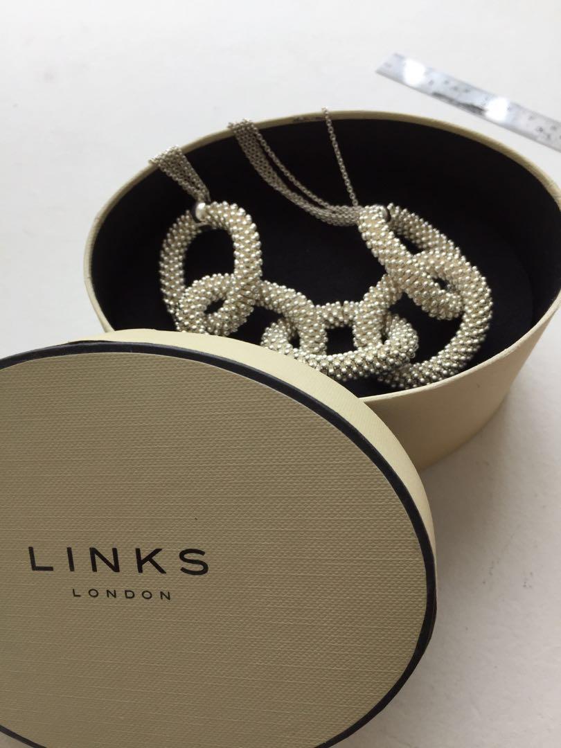 Links of London sterling silver statement chunky necklace