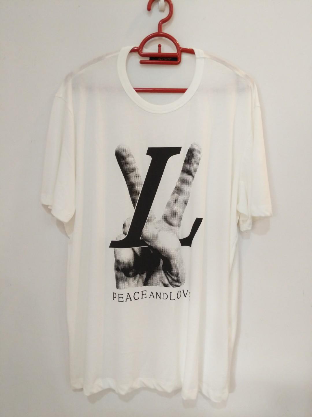 Louis Vuitton Peace & Love Tee, Men's Fashion, Tops & Sets, Formal