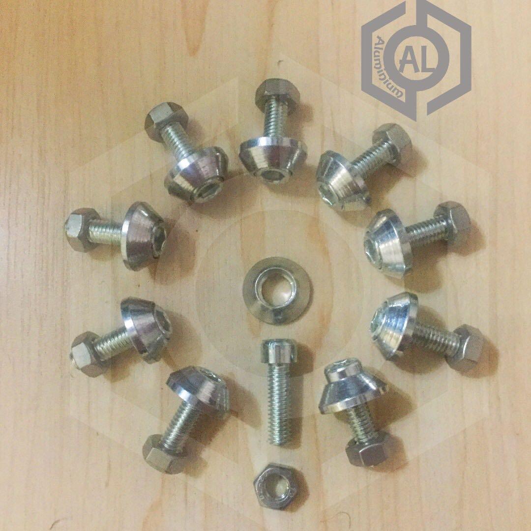 M6 (6mm) Socket Cap Allen Key Bolts, Washers and Nuts, Sports Equipment