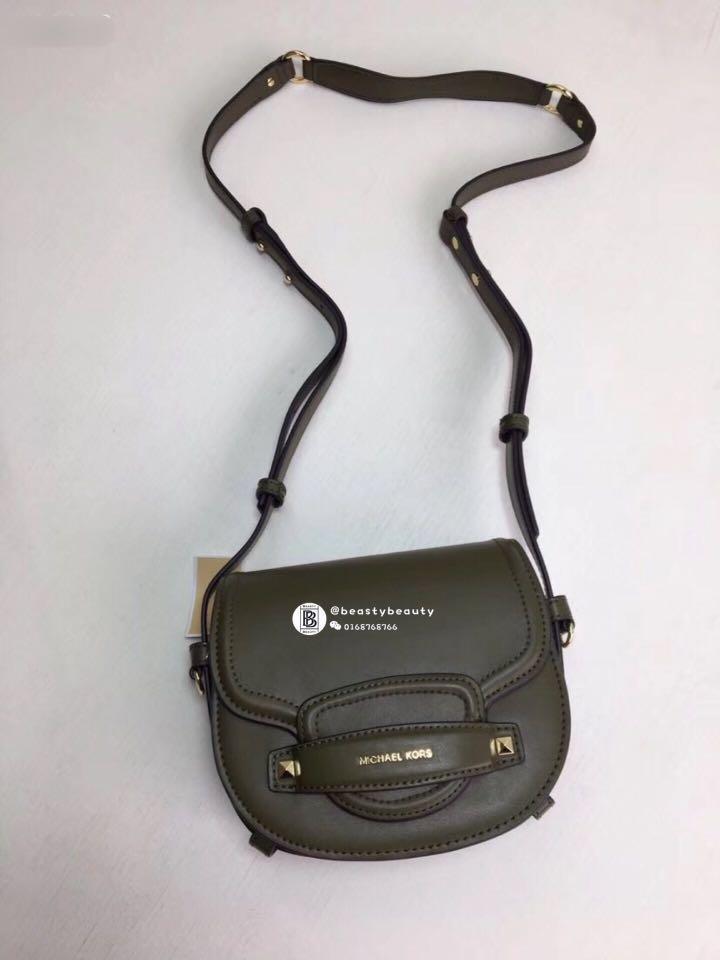 Cary small store leather saddle bag