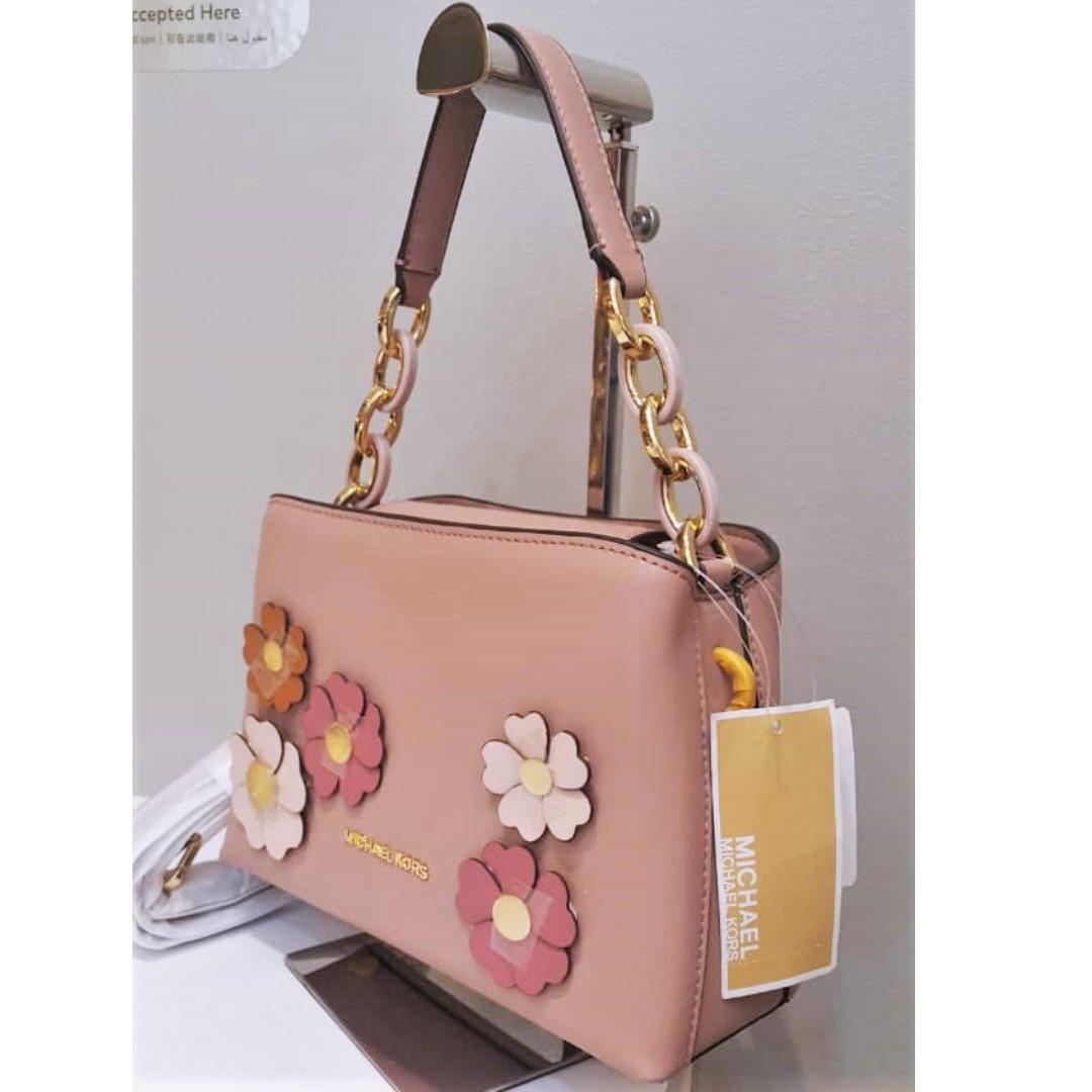 Michael kors floral applique bag sale