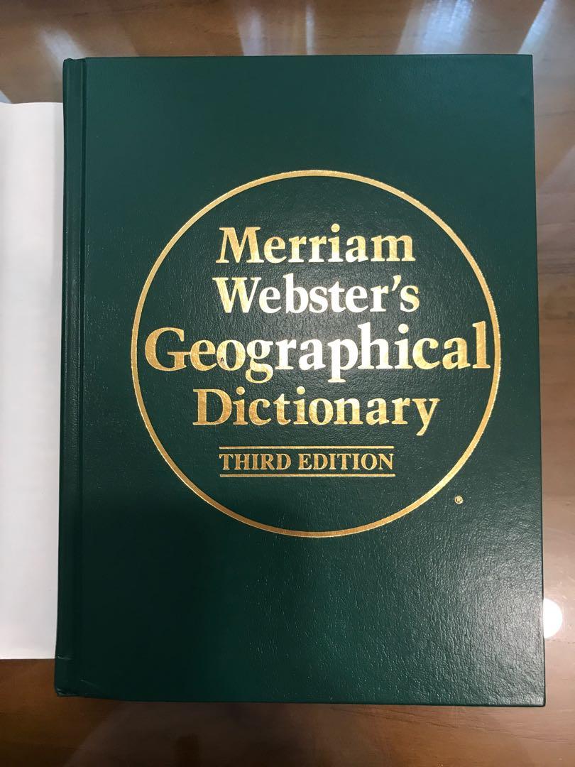 New Hardcover Book Merriamster's Geographical Dictionary 3rd