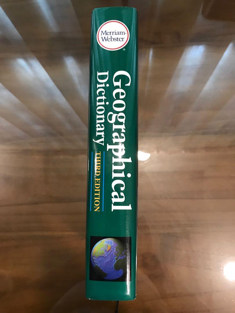 New Hardcover Book Merriamster's Geographical Dictionary 3rd