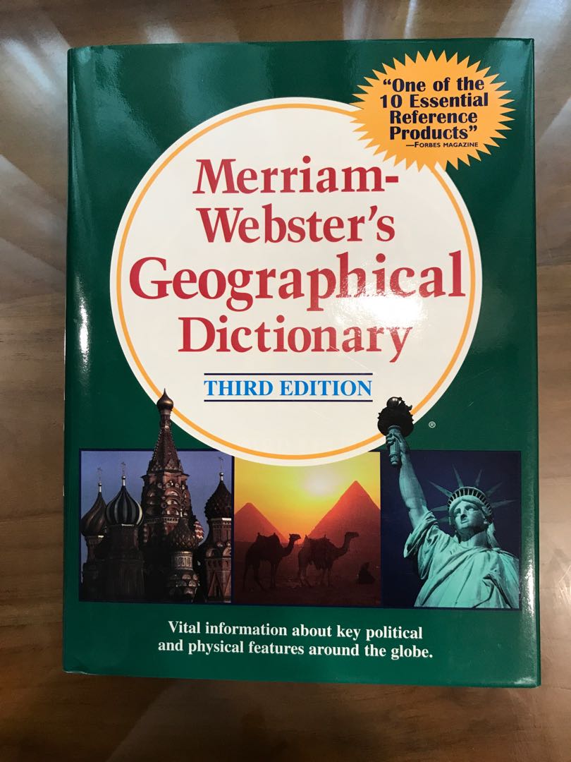New Hardcover Book Merriamster's Geographical Dictionary 3rd