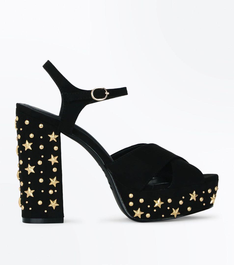 new look studded heels