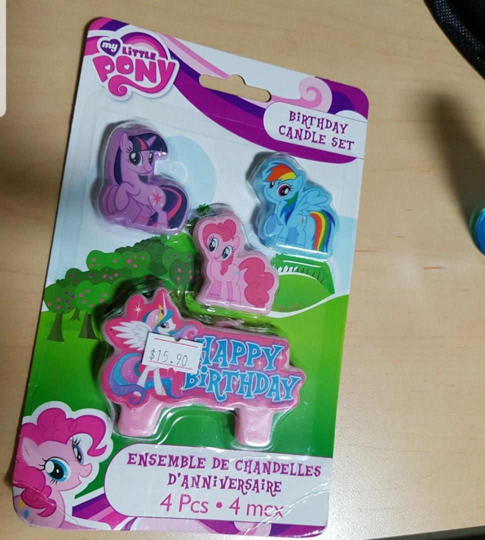 New My Little Pony Birthday Candle Set Toys Games Others On Carousell