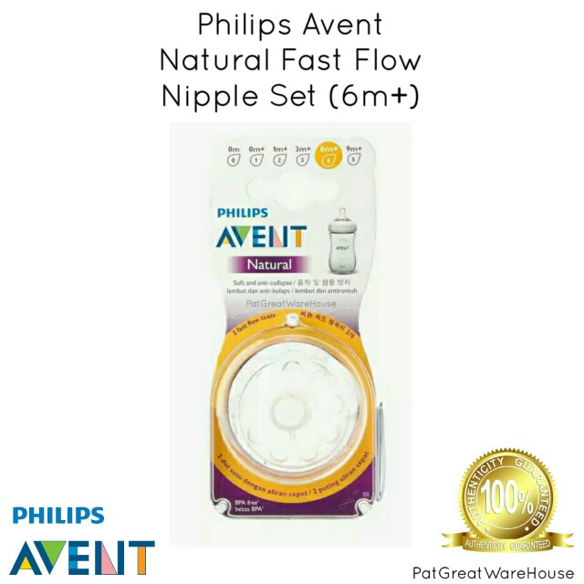 avent natural fast flow nipples