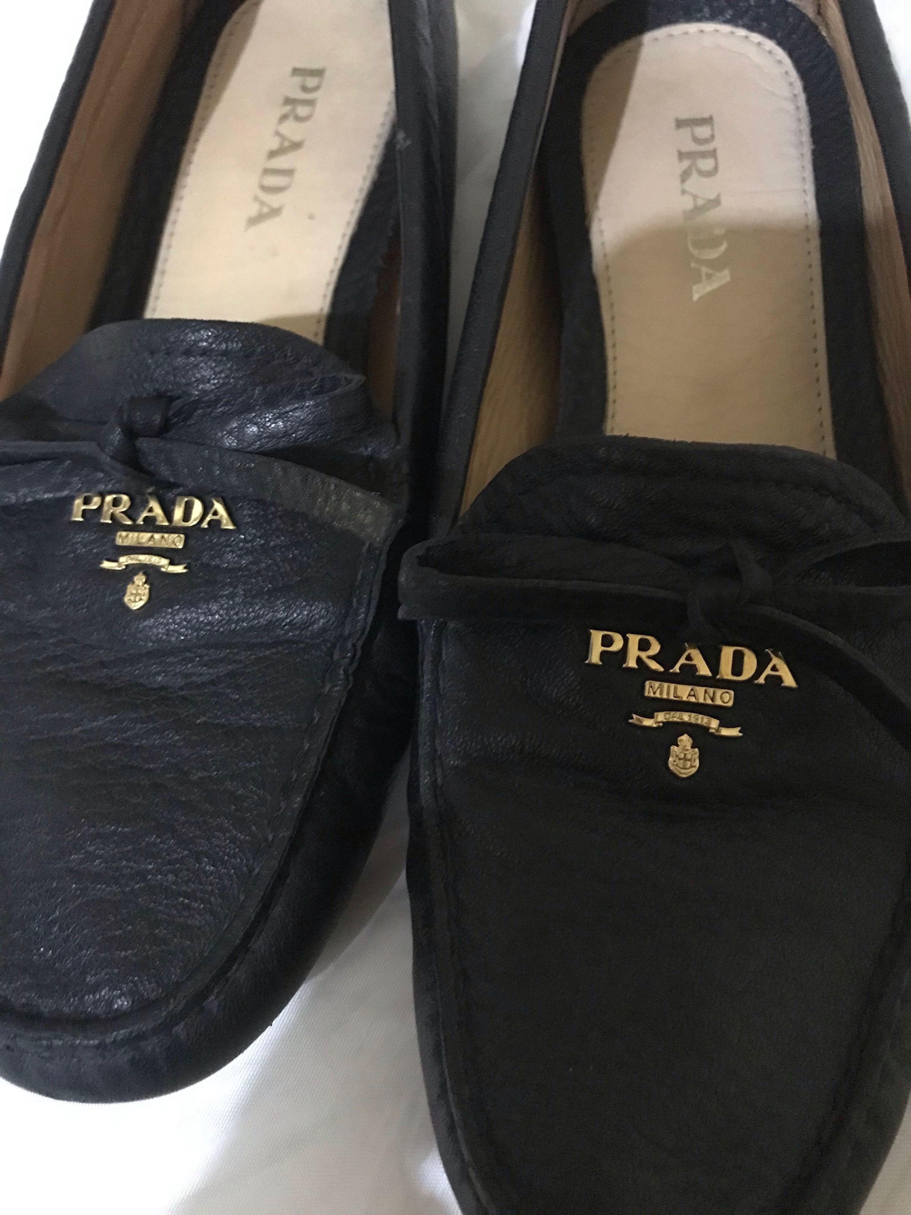 prada driving shoes womens