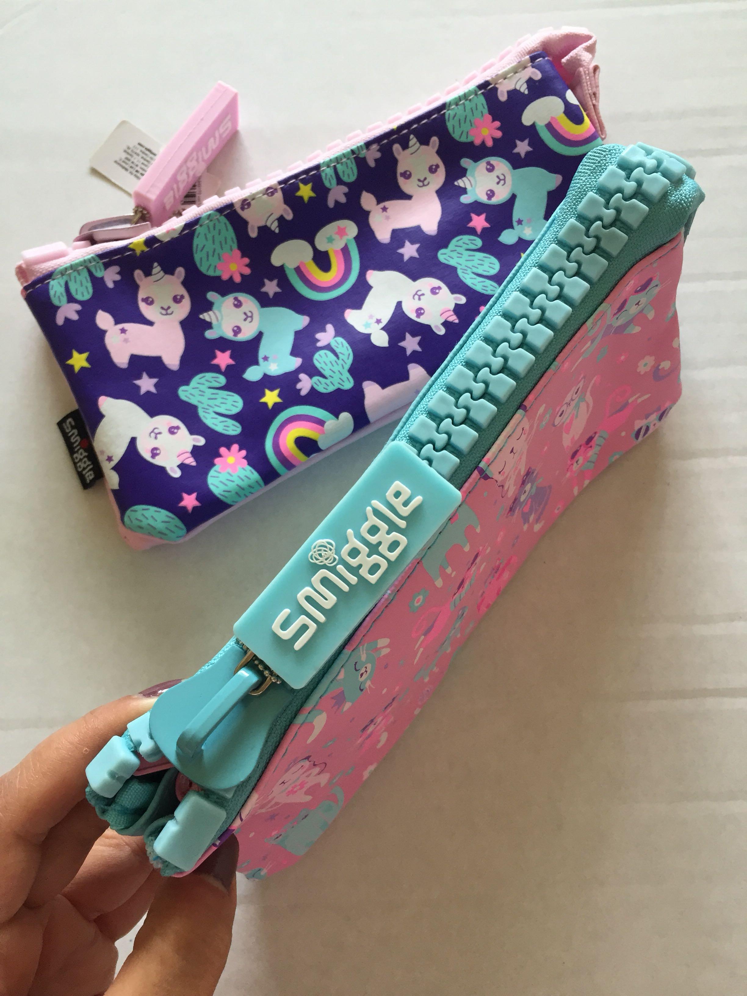 Smiggle Triple Pocket Pencilcase, Hobbies & Toys, Stationary & Craft