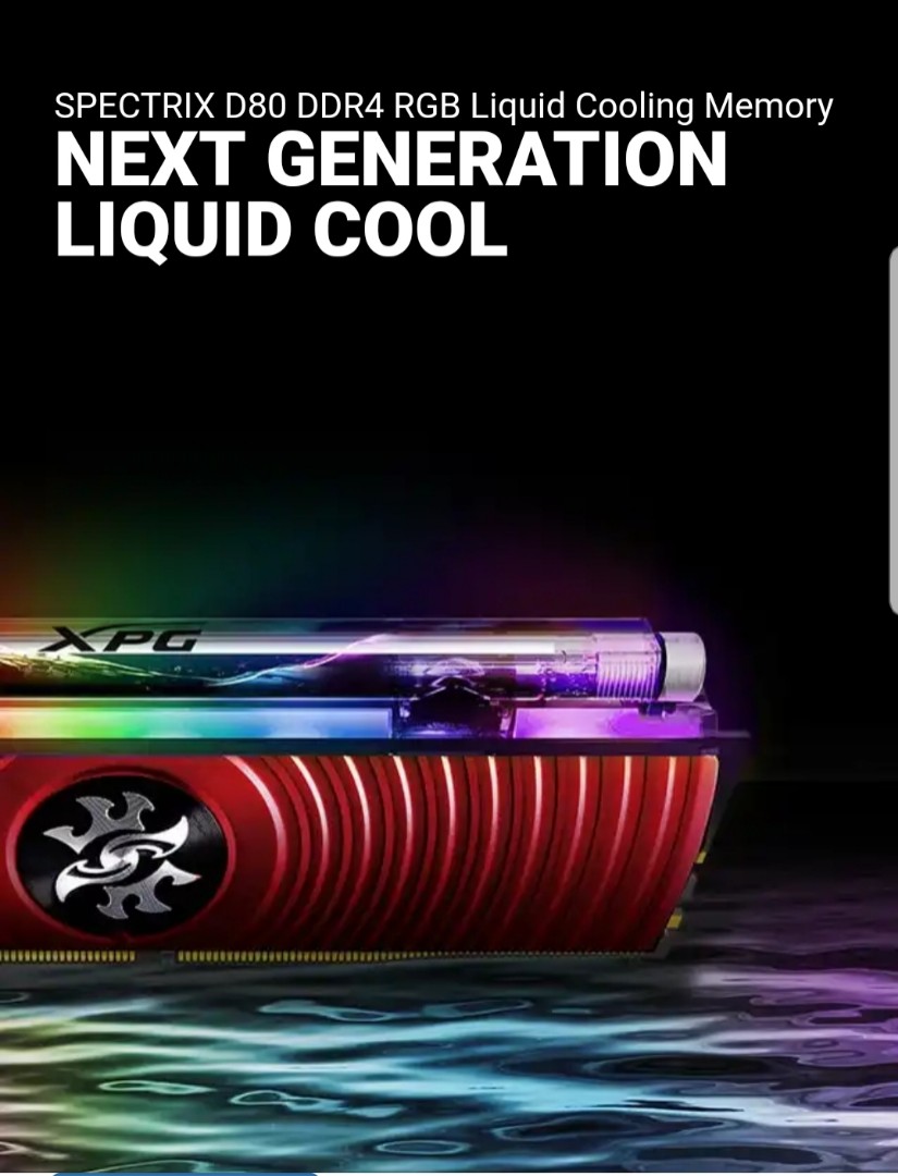 SPECTRIX XPG D80 DDR4 RGB Liquid Cooling Memory RAM, Computers & Tech