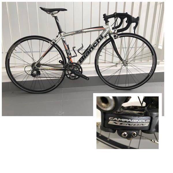 Triple butted Aluminum Campagnolo Xenon 10 speed Size 49 (165172cm