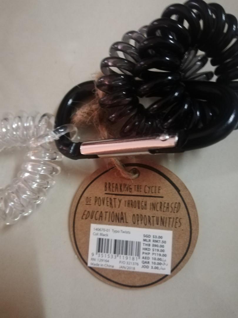 Typo 3pc Twist Hair Tie Rm7 Per Pack New Health Beauty Hair