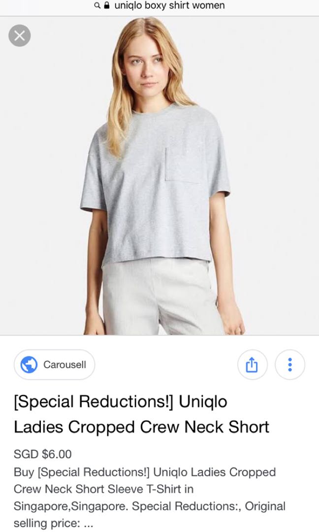 Uniqlo Oversized Boxy Shirt, Women's Fashion, Tops, Shirts On Carousell