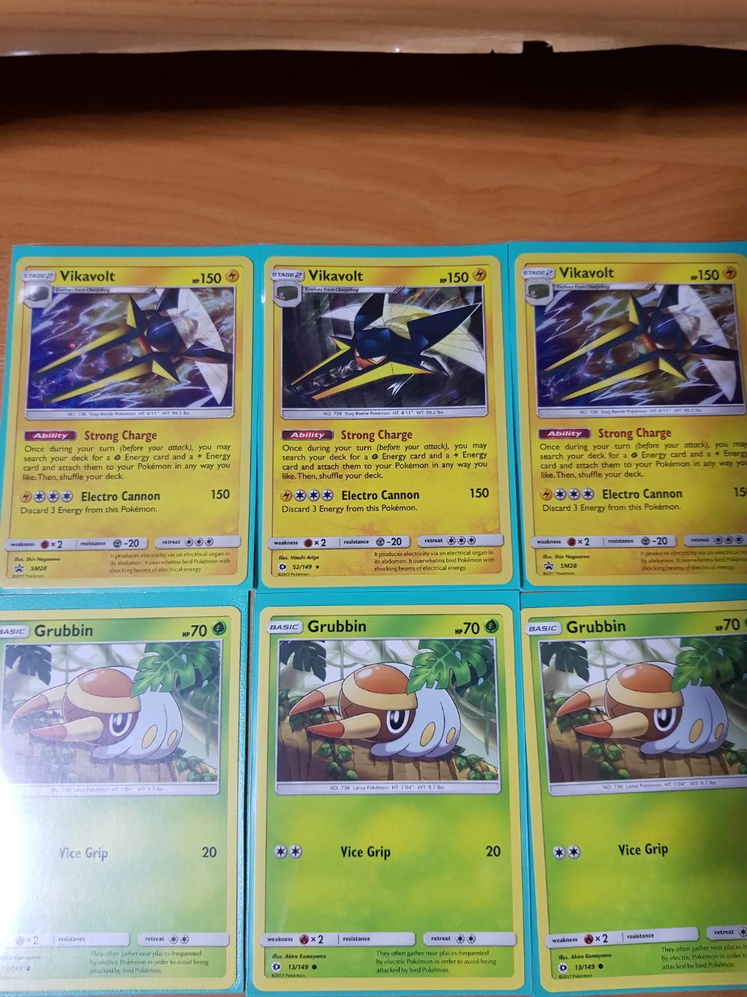 Vikavolt with grubbin, Hobbies & Toys, Toys & Games on Carousell