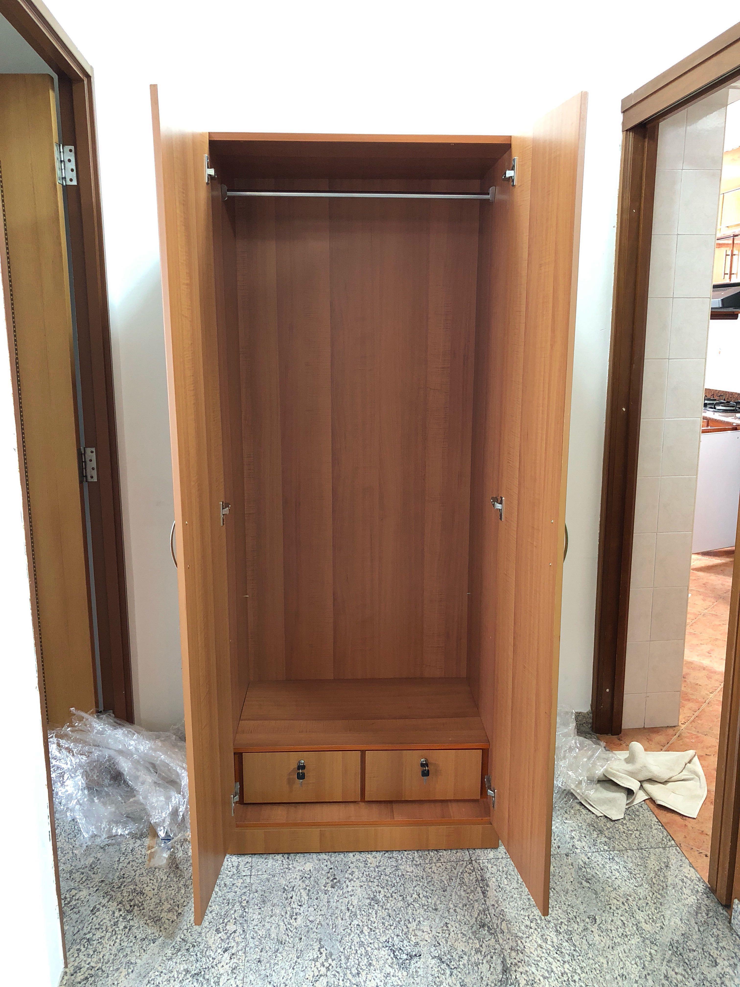 Wardrobe Half Furniture Shelves Drawers On Carousell