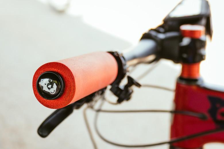 Orange Wolf Tooth Components Fat Paw Grips