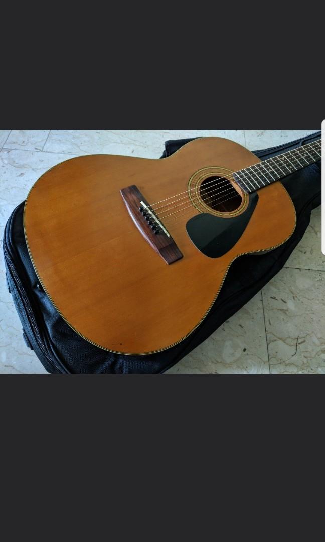 Yamaha Vintage FG 75 Acoustic Guitar, Hobbies & Toys, Music ...