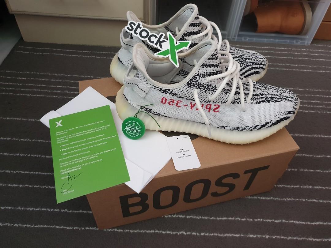 fake yeezy with stockx tag