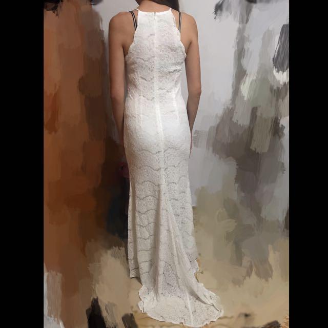 Zalora mermaid lace Dress/Gown, Women's Fashion, Dresses & Sets