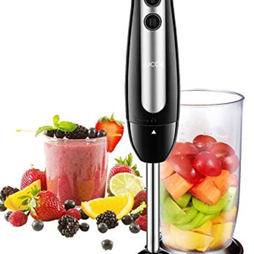 Hand Blender with 700ml Beaker, Stick Immersion Blender 400W, 2